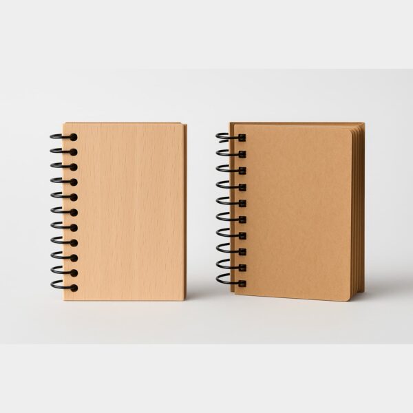Personalized mini notebook favor made from Baltic birch plywood