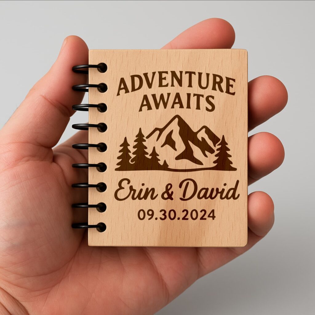 Guests writing in mini notebooks as guestbook alternatives at celebration